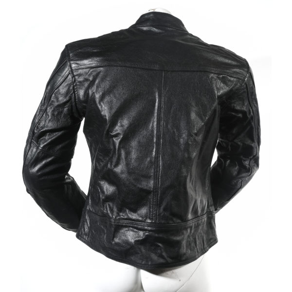 Skinnjacka svart skinn